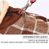 Warm Fleece Winter Big Dog Clothes Fashion Plaid Print Pet Jacket with Belt for Medium Large Dogs Greyhound Weimaraner Clothing