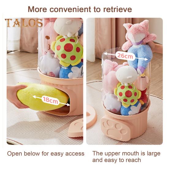 Трубка для хранения плюшевых игрушек, вертикальный органайзер для плюшевых кукол, прозрачное ведро для игрушек для домашних животных, мягкая детская игрушка
