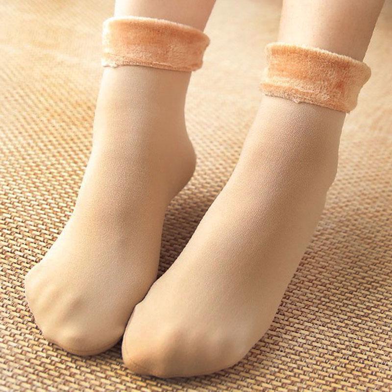 Зимние носки, бархатные утепленные повседневные домашние носки-тапочки, зимние теплые носки для сна, зимние носки-сапоги