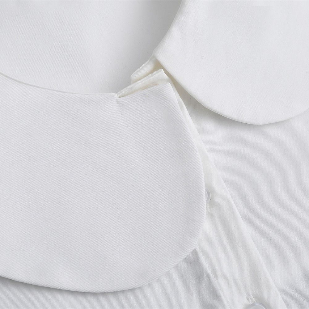 Pure Cotton Ladies False Blouse Collar Ruffle Stand-up Collar  For Women Girls