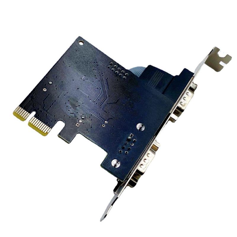 1 шт. Rs232 Com Pci-E Pci Для Express Expansion Adapter Автомобильные DIY Аксессуары Pcie на 2 Последовательных Db9 Карту