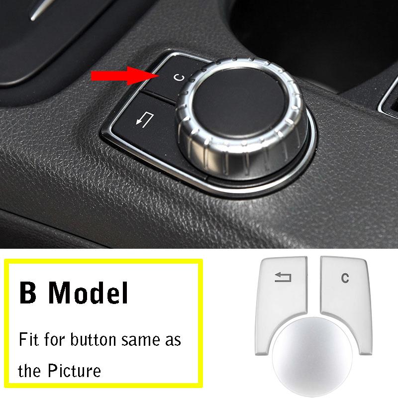 3pcs/set For Mercedes Benz A B Class CLA GLA W176 W246 C117 W117 X156 Car Multimedia Multimedia Function Button Cover