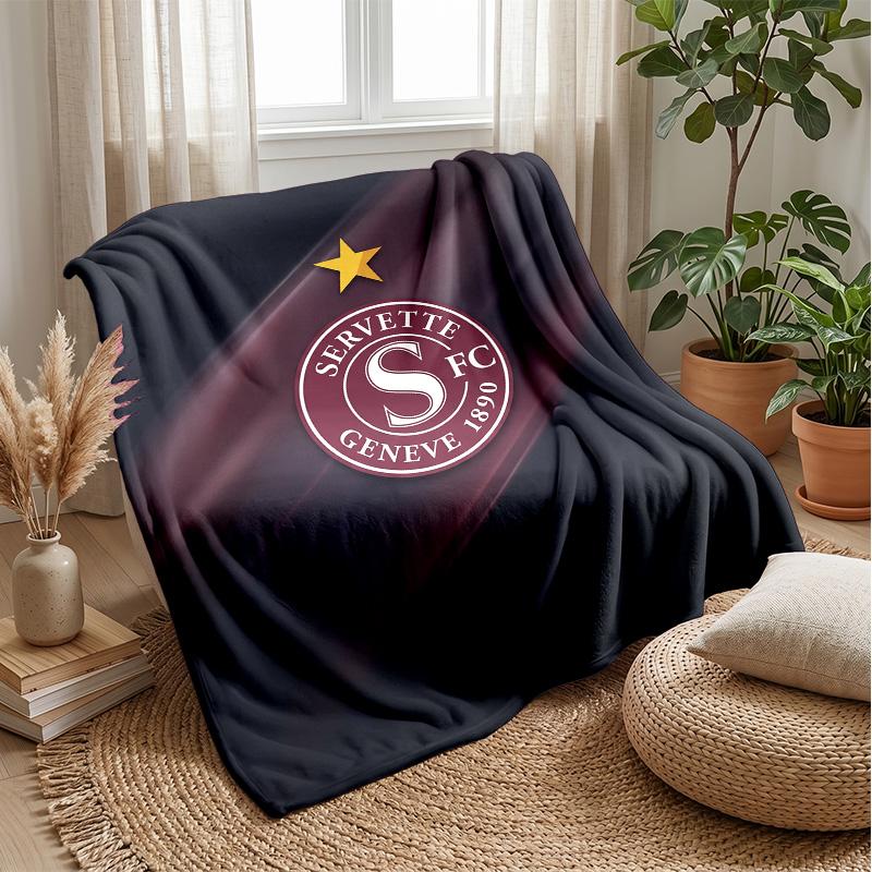 Servette FC Soft Flannel Fleece Blanket Lightweight Cozy Warm Throw Blanket For Sofa Bed Home Decor