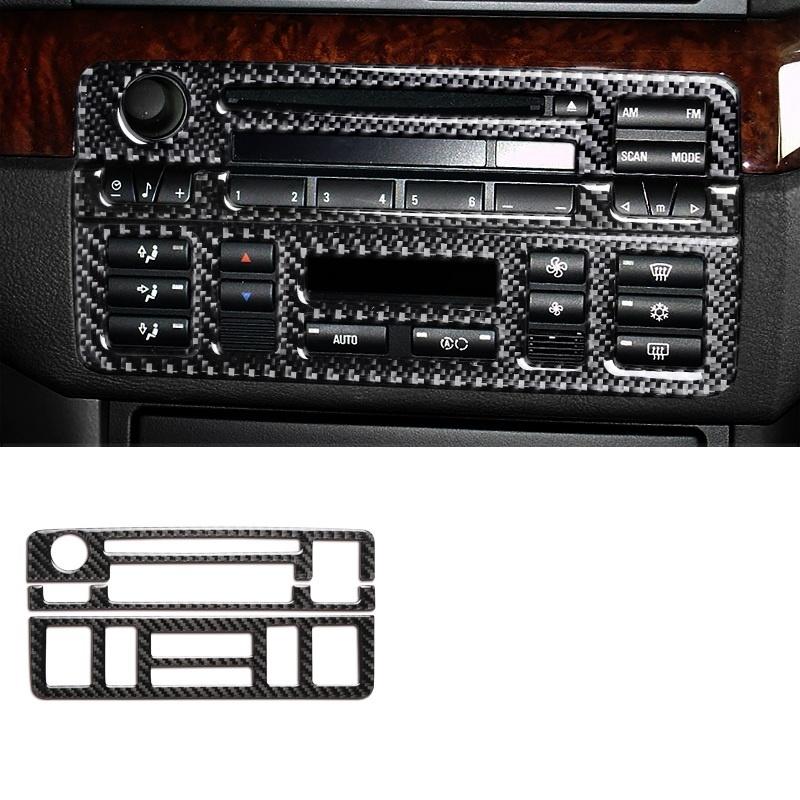 Наклейка на панель автомобиля из углеродного волокна, наклейка на крышку, аксессуары для модификации интерьера для BMW E46