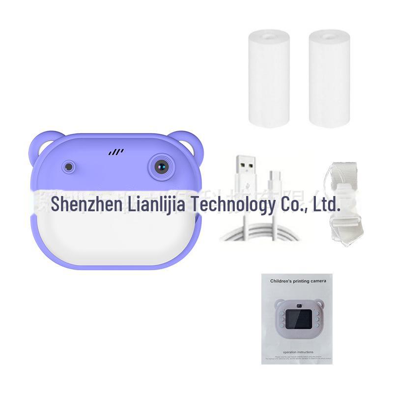 Новая камера Polaroid с двумя объективами HD для детей - игрушка для фото и видео с подарочной коробкой