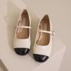 Silver Mouth Temperament Mary Jane Shoes Women 2024 New Lightweight Spring and Summer Small Leather Shoes Single Shoes