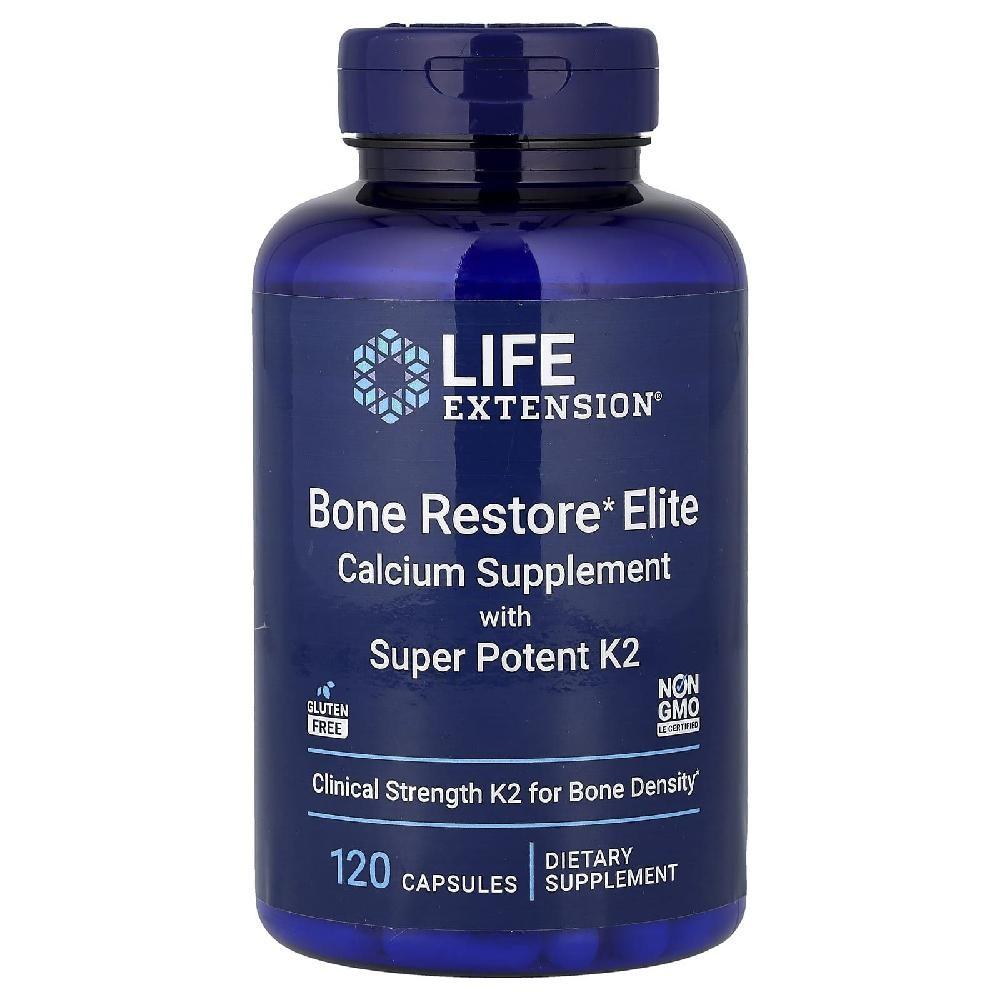 CAPSULES Bone Restore Elite Vitamin K2 Infused 120 Capsules Life Extension 1 pcs 120