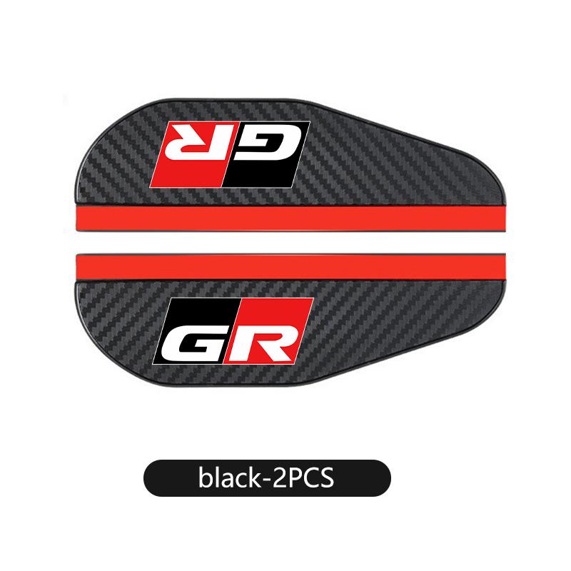 2PCS Car Rearview Mirror Rain Eyebrow Sticker Auto Accessories For Toyota Camry Highlander C-HR Hilux Vios Rav4 Prius Yaris TRD