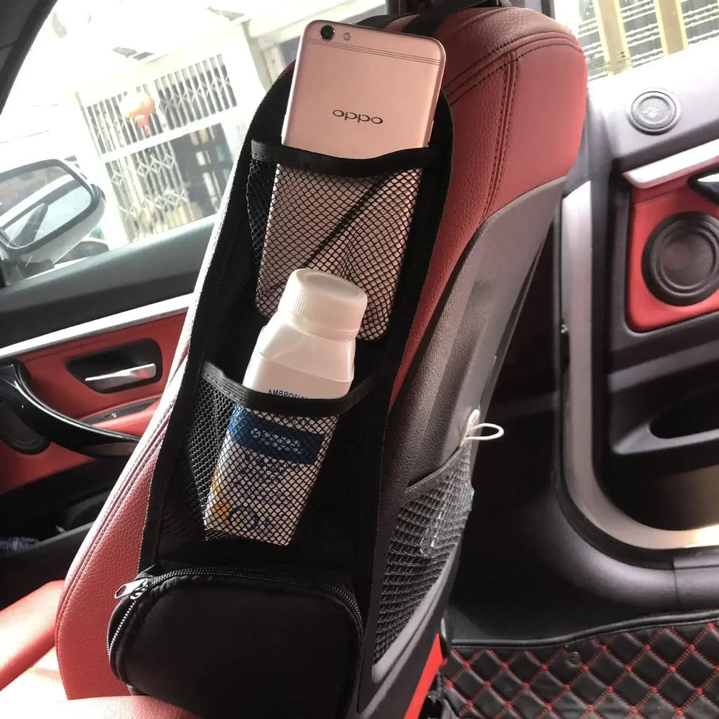 Car Seat Side Organizer, Automobile Seat Storage Hanging Bag, Truck Multi-Pocket Drink Holder, Mesh Pocket Car Seat Phone Amagi