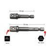 1 комплект адаптеров для ударных головок/удлинителей 1/4" 3/8" 1/2" набор ударных шестигранных сверл набор адаптеров для электродрелей
