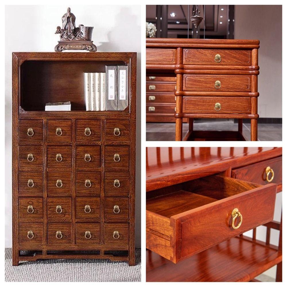 Аппаратная ручка Кольца-пуллеры Пуллеры Кольцо Дверной молоток Латунь Антикварные Ручки для ящиков Ящик