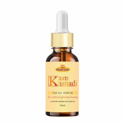 Khadi Herbal Сыворотка для лица Кумкумади 30 мл | Аюрведическое масло для лица для ежедневного ухода за кожей | Питательная сыворотка для мягкой и здоровой кожи