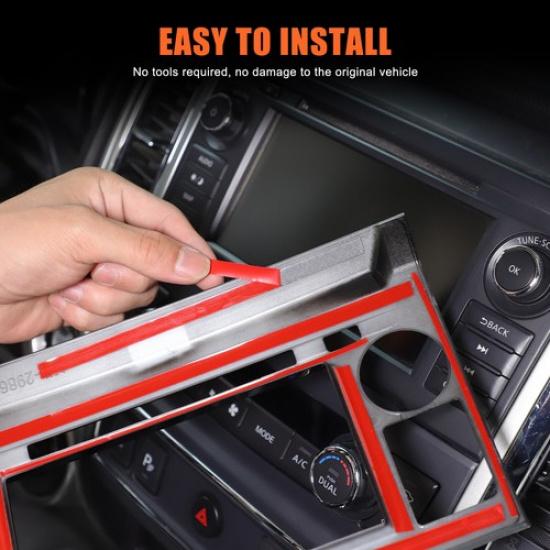 Декоративная рамка для экрана навигации Glossy Piano Black для Nissan Titan 2016-