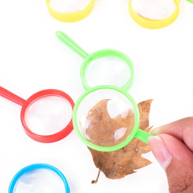 10/20/50pcs Mini Magnifying Glass Children Observation Tools School Outdoor Use Scientific Supplies Handheld Portable TMZ