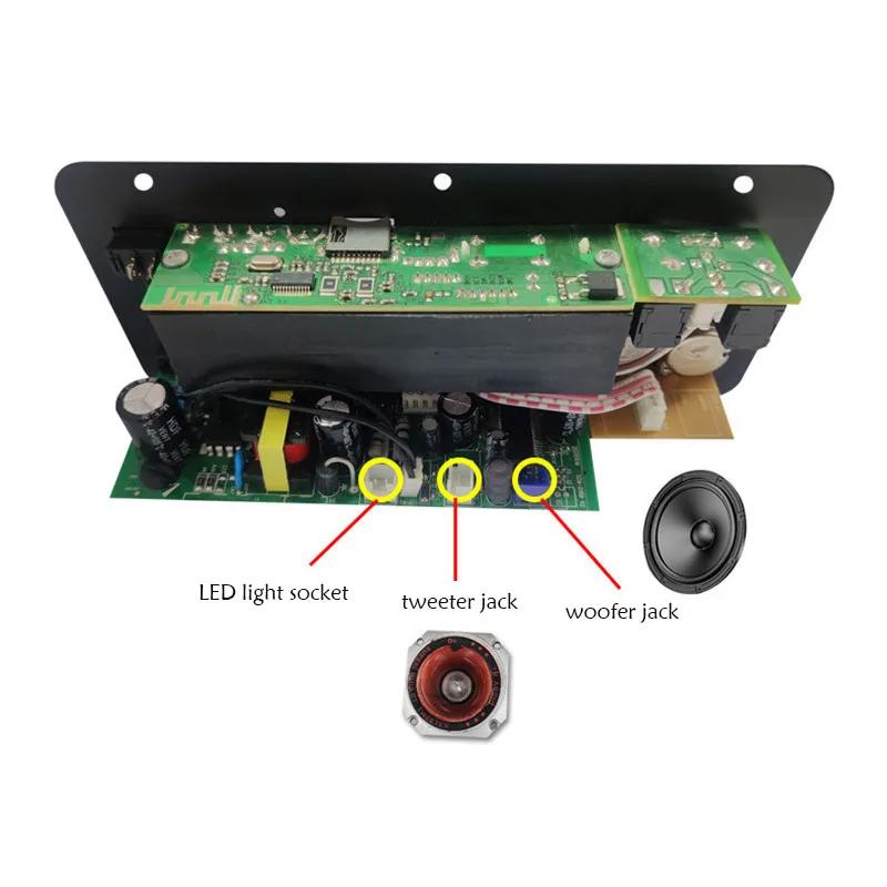 D10-II 12 В 24 В автомобильный Bluetooth-усилитель Плата AUX TF Карта USB 30-120 Вт для 4 Ом 40 Вт Динамик 220 В ЕС Сабвуфер Аудио Усилитель Модуль