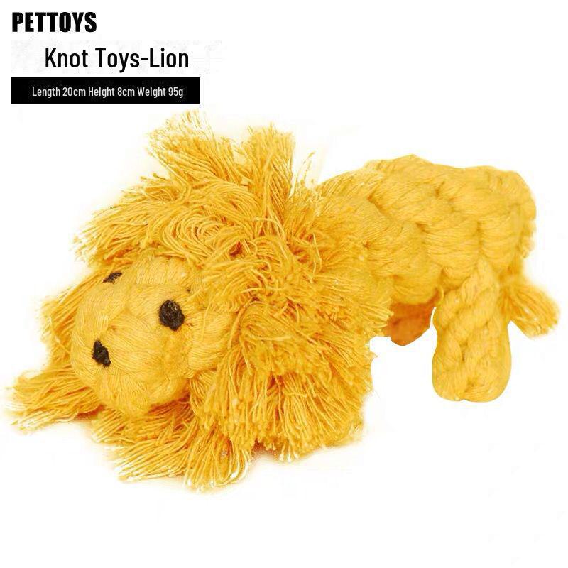 Interactive Two-Color Braided Knot Dog Toy for Teeth Grinding - Ideal for French Bulldogs, Bichons & Corgis