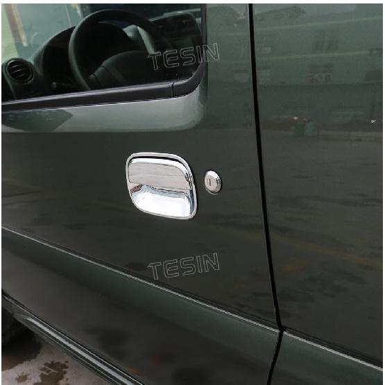 TESIN Car Door Handle Bowl Decoration Cover Stickers for Suzuki Jimny 2007-2012 2013 2014 2015 2016 2017 Exterior Accessories