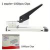 Large Capacity Stapler Hand Operated Staples Huapuda Sheet Paper Duty Binding With 1000pcs Nails Stapling 23/13 23/6 Bookbinding