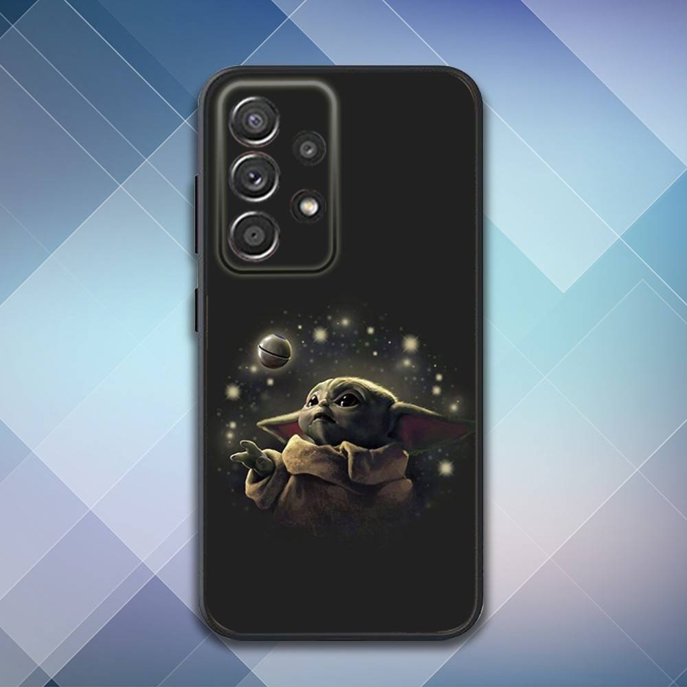 Baby Y-Yoda Phone Case For Samsung S25,S24,S21,S22,S23,S30,Ultra,S20,Plus,Fe,Lite,Note,10,9,5G Black Cover