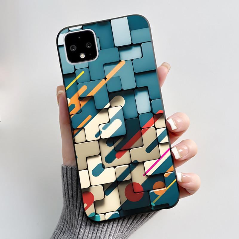 Чехол для Google Pixel 4 / 4XL / 4 XL Ультратонкий Тонкий Чехол Эстетичный Роскошный Милый Крутой Для Мальчиков Девочек Черный Матовый Мягкий Силиконовый Чехол