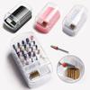 30 Holes Nail Art Drill Storage Box Grinding Polish Head Bit Holder Display Nail Drill Bits Organizer Nail Stand Manicure