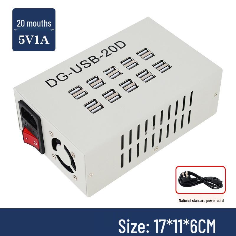 Белая многопортовая USB-станция для зарядки