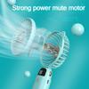 Ручной вентилятор, складной, портативный, подвесной, 5-скоростной, USB-зарядка, 3000 мАч, вентилятор с подставкой для телефона и экраном