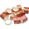 Yubbaex luxurious embroidered pattern washi tape gold foil stamping masking wide width set 15 rolls thin suitable gift wrapping DIY crafts notebook