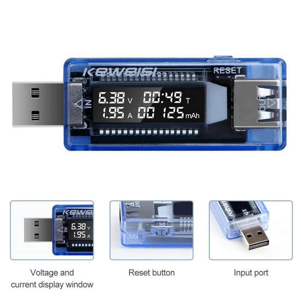 Тестер мощности зарядного устройства USB с током и напряжением Измеритель мощности зарядного устройства USB 3-20 В
