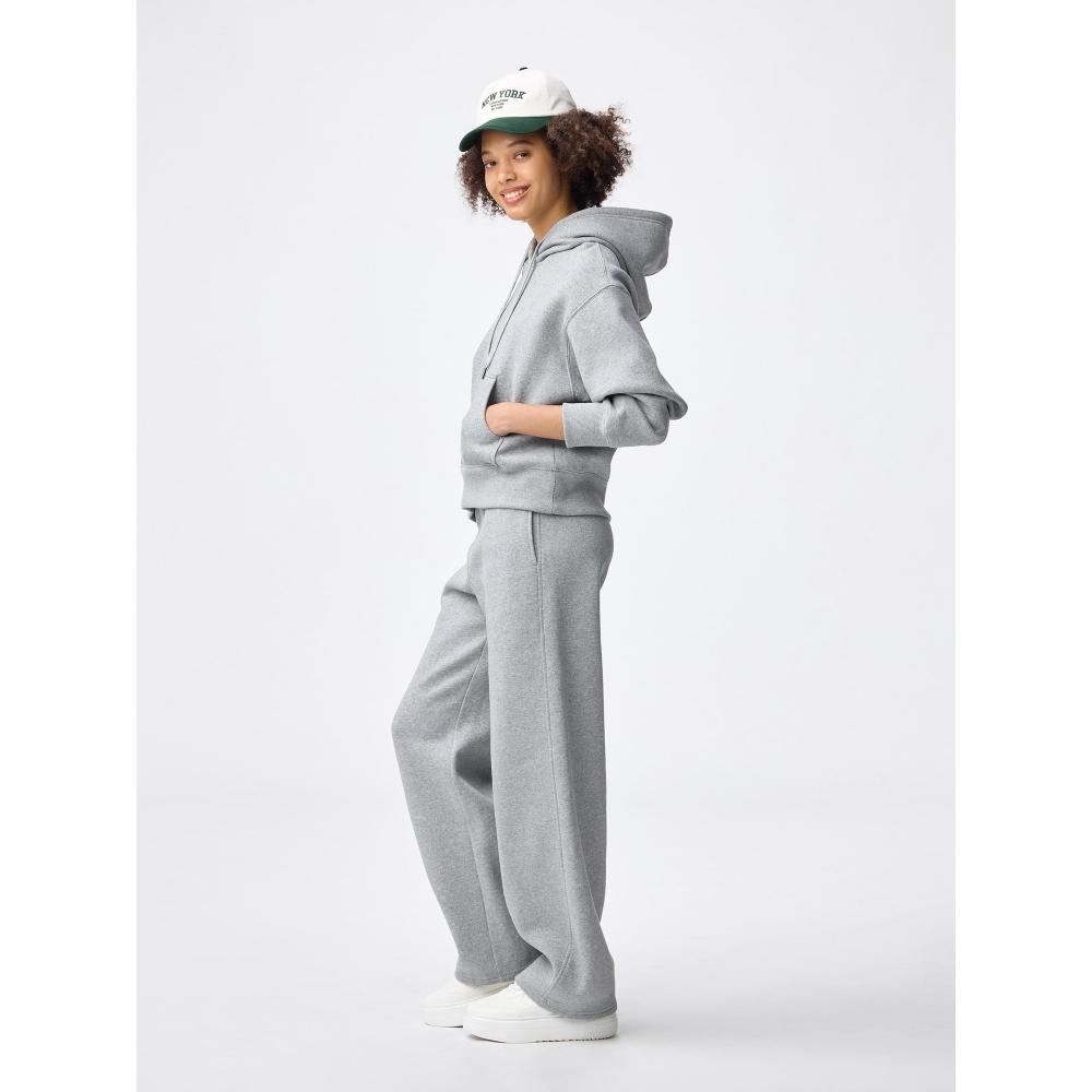 GU by Uniqlo Тяжелые спортивные брюки с широкими штанинами + Эк Длина 77,5 см