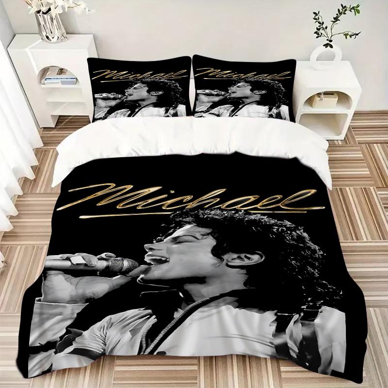 3Pcs Michael Jackson Performance Bedding Sets For All Sizes New 3D Printed Bed Cover Comforter Duvet Cover Pillowcase Bedroom Decoration
