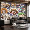 Тканевое панно с Манки Д. Луффи из One Piece Эстетичное настенное панно Печатный тканевый плед Декоративные панно для спальни гостиной Домашний декор