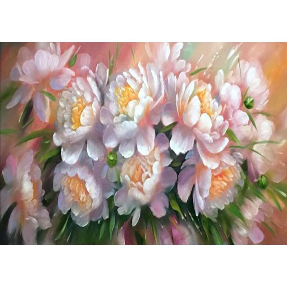 5D DIY алмазная живопись цветок горный хрусталь роза картина полная круглая вышивка крестиком комплект мозаичная ваза украшение подарок