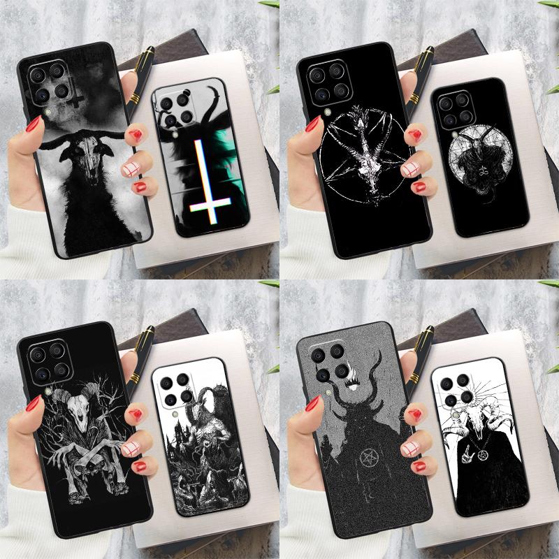 Чехол с рисунком Дьявол Сатана Темное Искусство для Samsung Galaxy M32 M31 M12 M52 M13 M33 M53 M11 M51 M15 M55 M14 M34 M54 M20 M30s