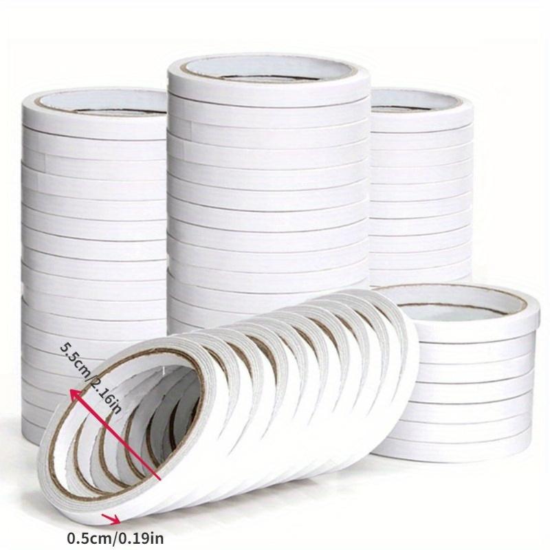 YITAPE 20 Rolls Strong Double Sided Tape 5mm*4.5M Slim Adhesive Tape for Scrapbooking Arts Crafts Office School Gift Card DIY