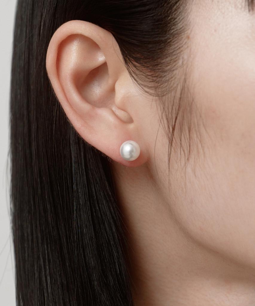 Серьга-пусета Tokyo Pearl для начинающих [Нержавеющая сталь] / Золотой