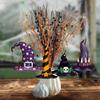 8Pcs Funny Witch Hat Hanging Paper Halloween Hanging Tag  Haunted House