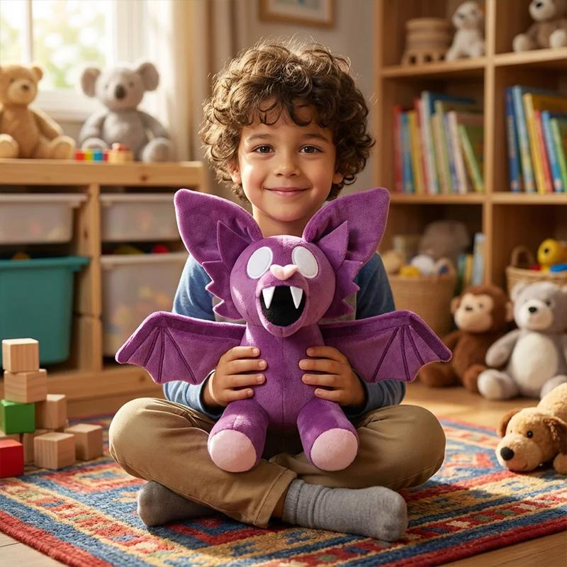 New 99 Night In The Forest Purple Bat Plush Doll Game Enthusiast Children's Gift For Fans Comfortable Toy For Bedside Companion