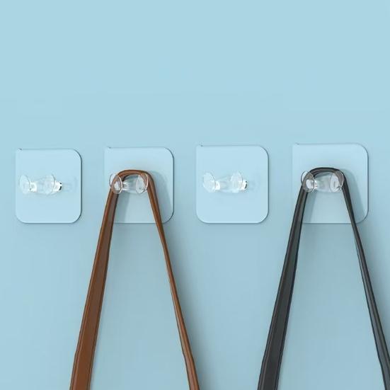 10/20 шт. настенные крючки для хранения, держатели для шнура, прозрачные, легко устанавливаемые, самоклеящиеся крючки для укладки кабеля