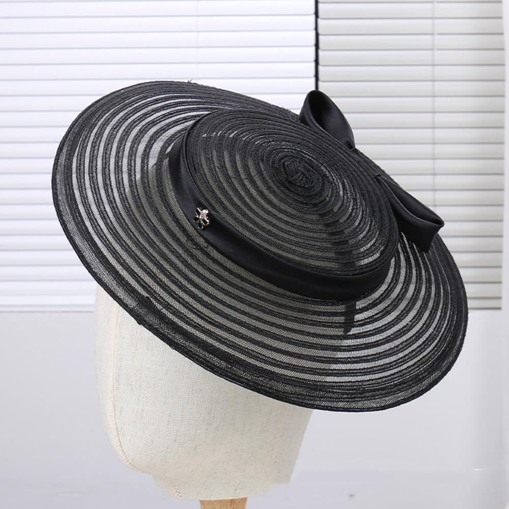 French Vintage Fascinator Hat Exquisite Mesh Pillbox Hat Retro 1920s Hair Accessories Dance Show