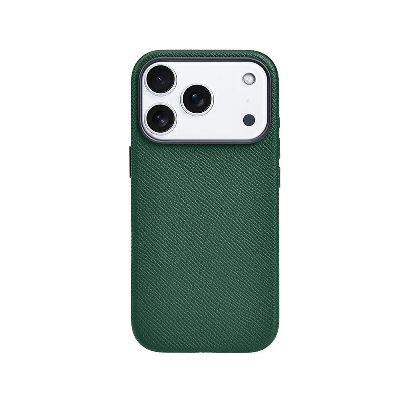 Деловой Чехол-Накладка с Высокой Текстурой из Натуральной Кожи для IPhone 17 Pro Max 17 Air 17 Pro, Безопасный для Кожи, Магнитная Зарядка, Защита от Падений