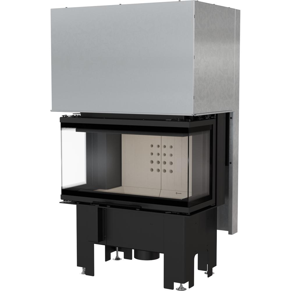 Steel fireplace KRATKI NBC 680/280 7 kW Ø 160 Lift-up self closing door