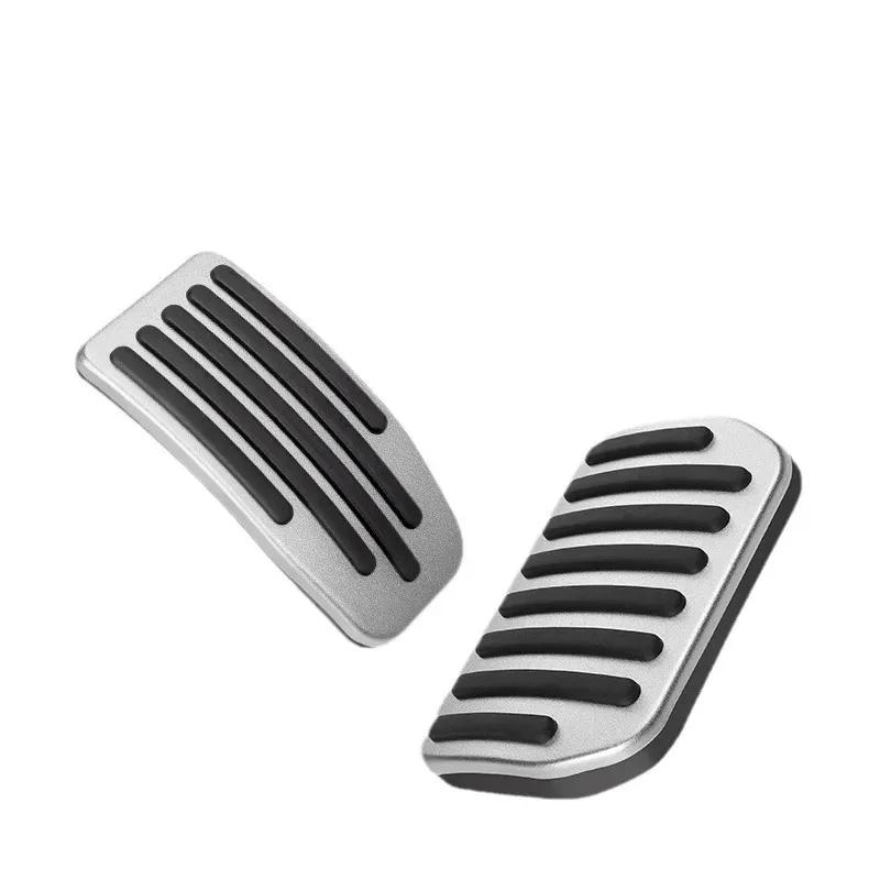 Futhope Car Foot Pedal Pads Covers For Tesla Model 3 Y Highland 2021-2024 Litchi grain anti Slip Accelerator Brake Rest Pedal