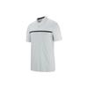 Однотонная полосатая рубашка поло с коротким рукавом, мужская, белая BV1321-100