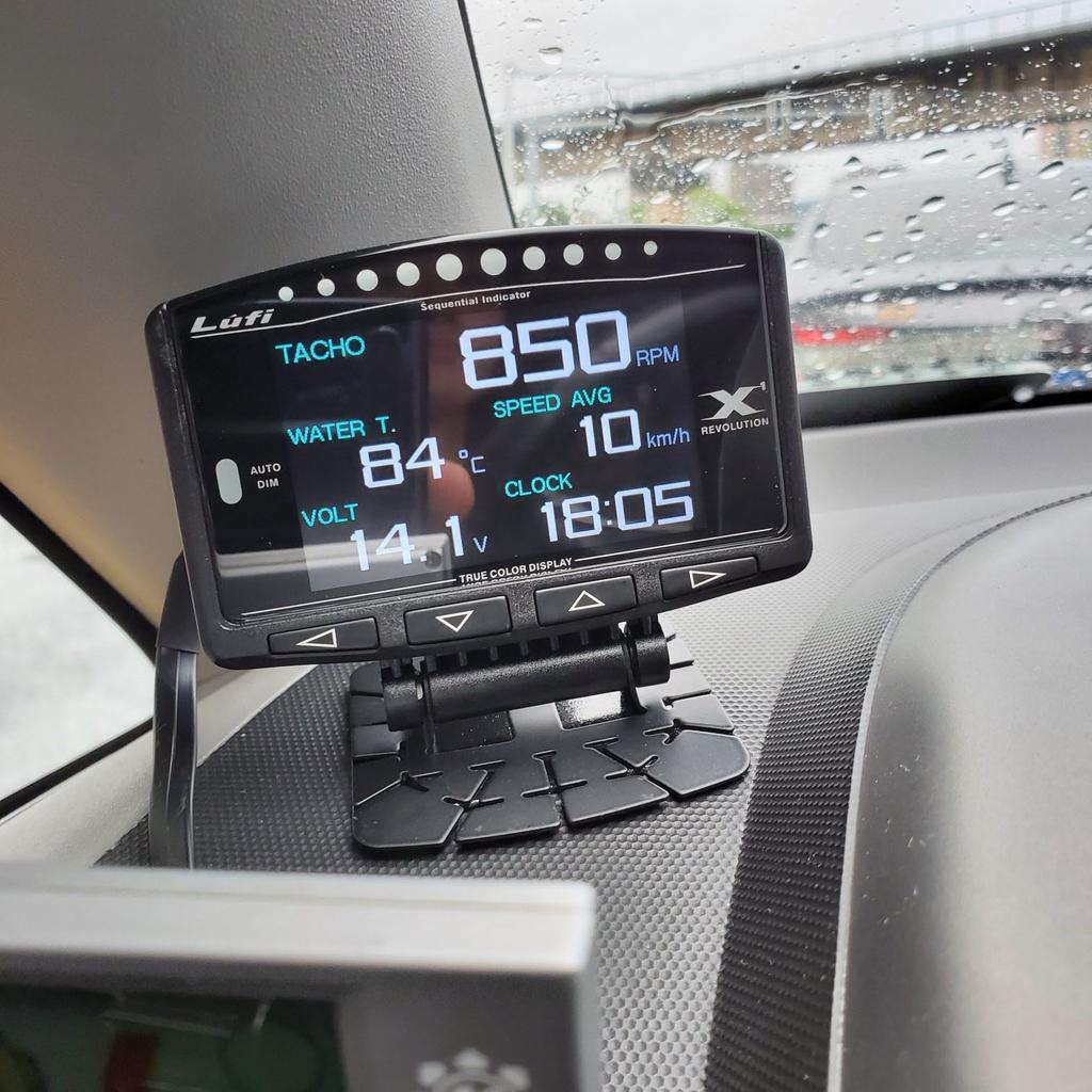 Car Smart OBD2 Auto Meter Speedometer Mini Digital Water Temperature Car Gauge OBD2 Monitor Lufi X1 HUD