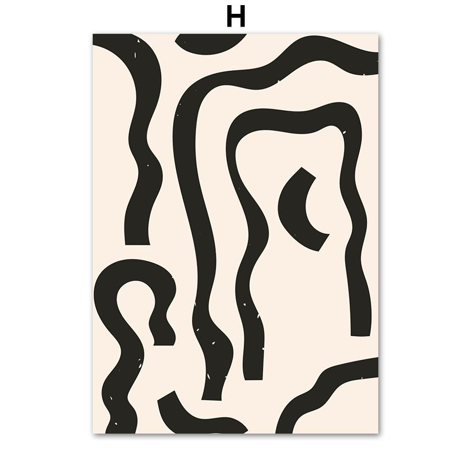 Абстрактные линии Пикассо Матисс ботанические цветочные постеры и принты настенная живопись на холсте для гостиной декоративные картины