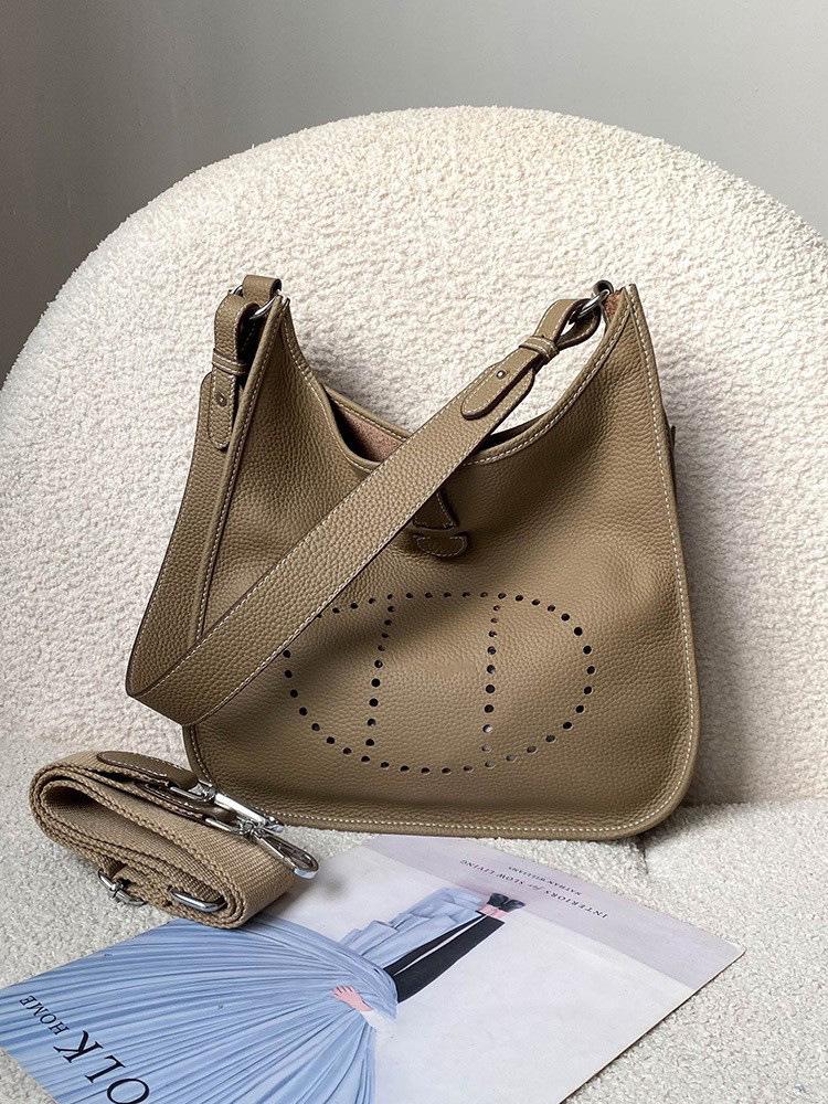 Сумка-тоут Evelyn из натуральной кожи через плечо - Женская сумка из коровьей кожи с широким плечевым ремнем