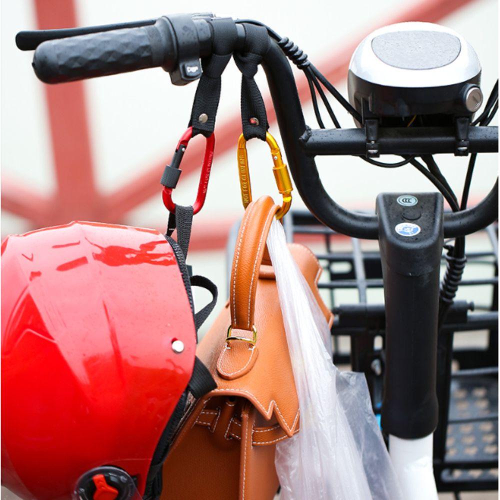Zinc Zinc Alloy Punch-Free Carabiner D Shaped Motorcycle Electric Scooter Hook Bicycle
