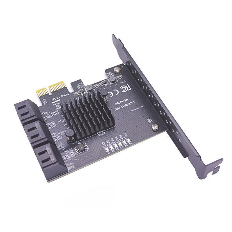Плата расширения PCIe 6G SATA 3.0: 6, 8 или 10 портов, ASMedia ASM1166, PCI-E 3.0 GEN 3