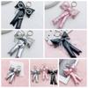 Glossy 3D Bowknot Keychain Rhinestone Y2k Hanging Backpack Accessories  Girls